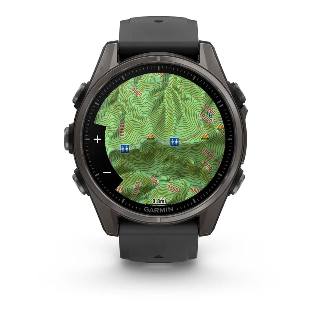 Garmin 010-02903-20 Fenix 8 43mm AMOLED Sapphire Carbon Gray DLC Titanium