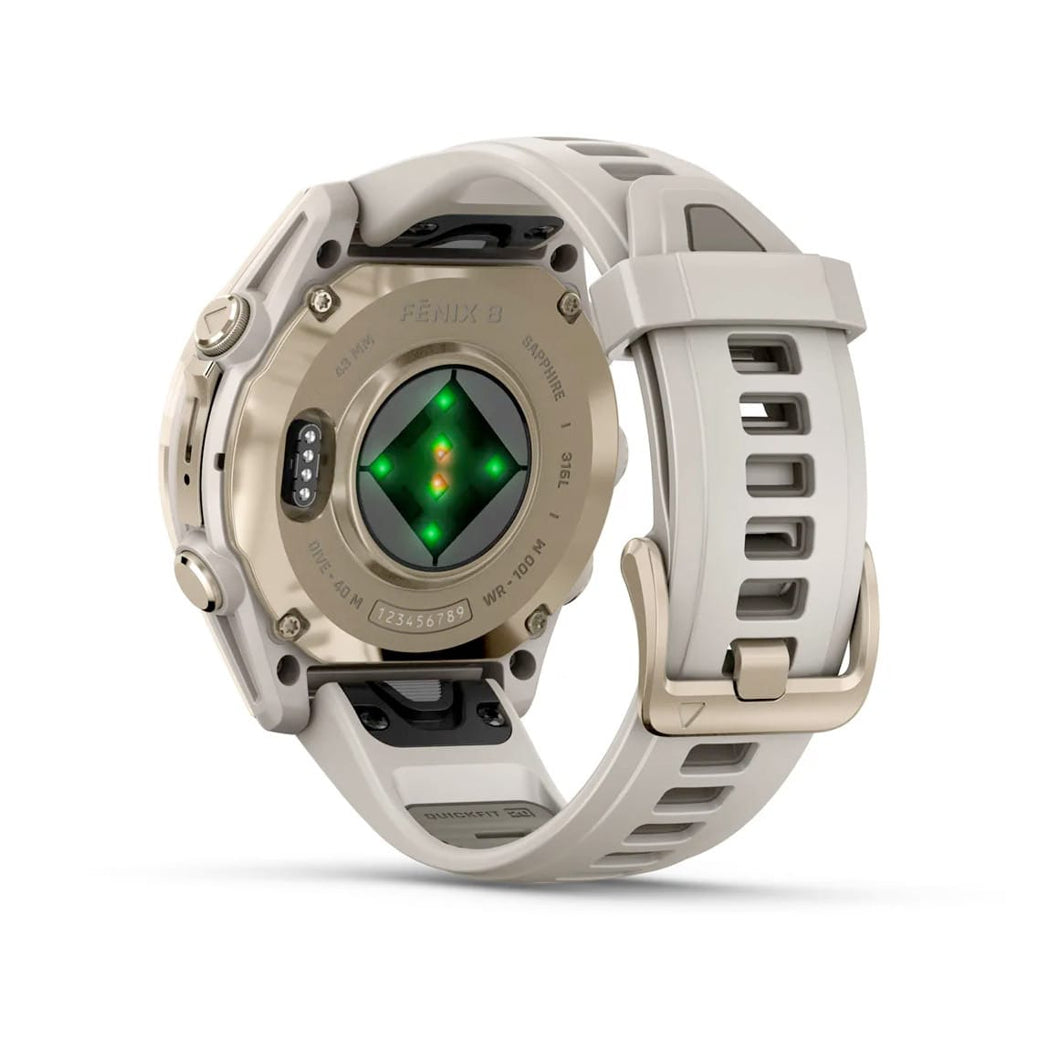Garmin 010-02903-10 Fenix 8 43mm AMOLED Sapphire Soft Gold