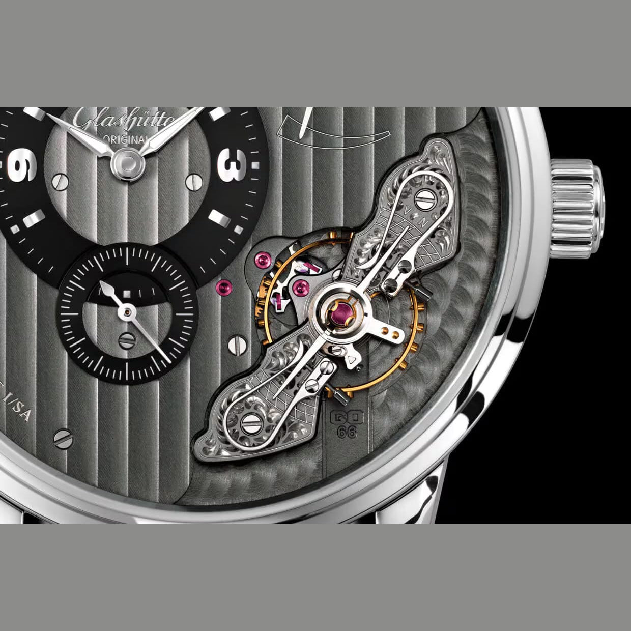 Glashütte Original 1-66-06-04-22-66 Panoinverse On Strap