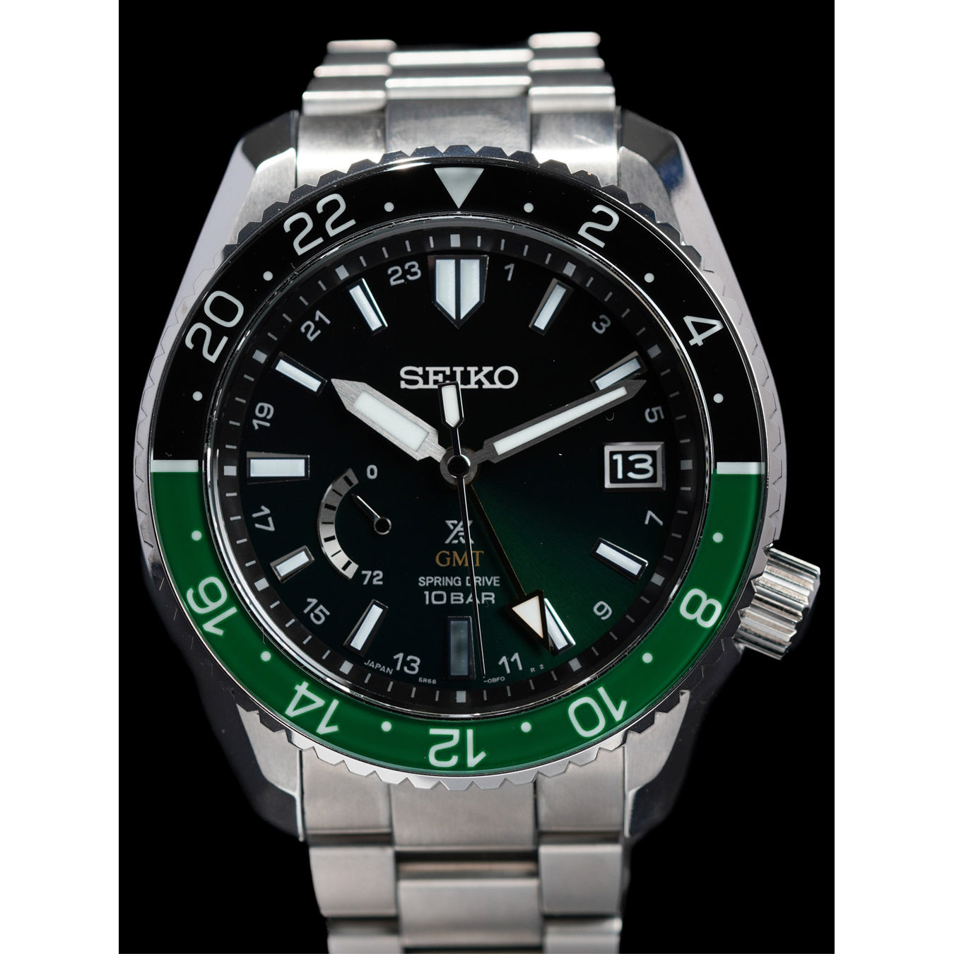 Seiko Prospex LX Line SNR053 Luxe TI Automatic Green-Black Dial U.S. SE