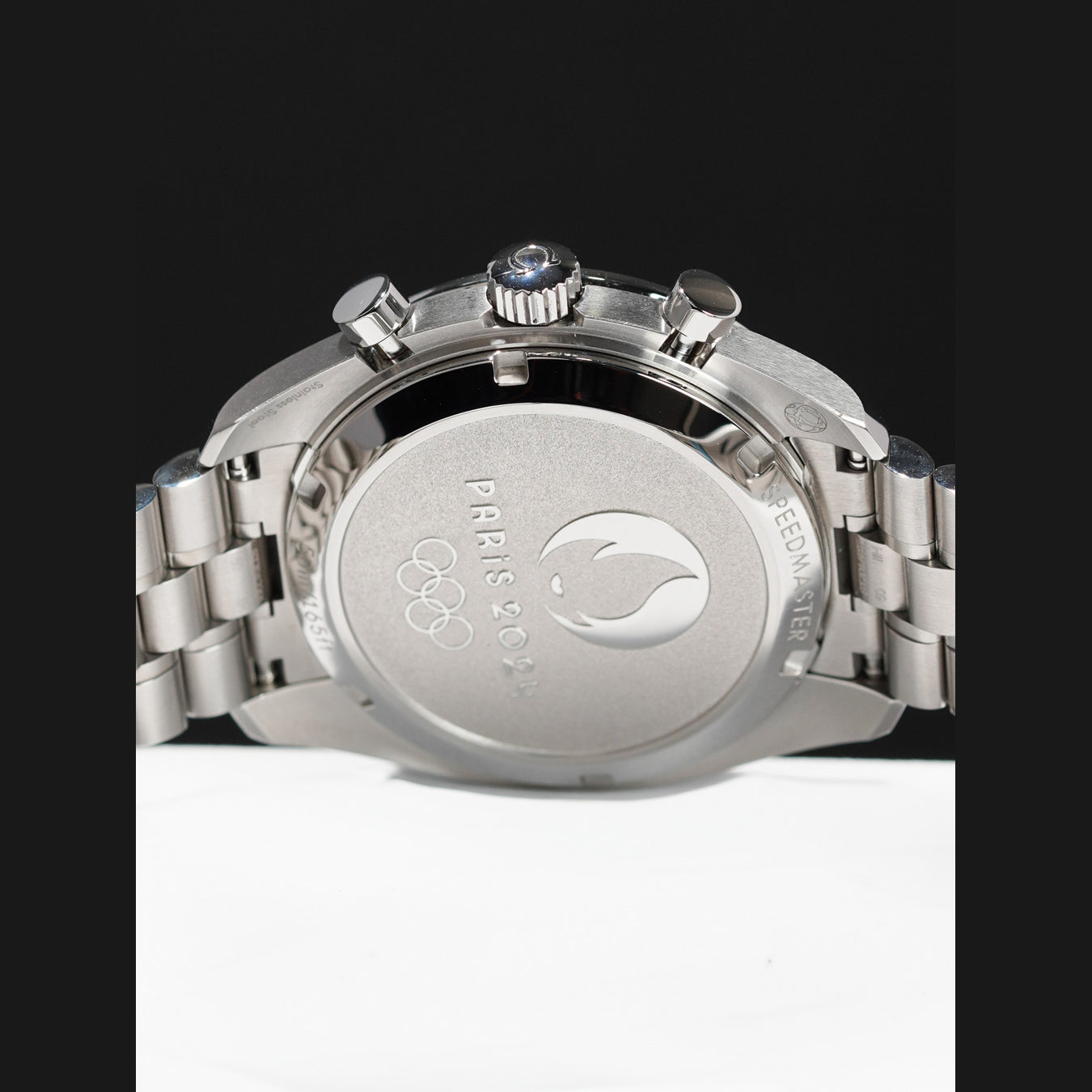 Omega 522.30.43.51.02.001 Speedmaster Chronoscope Paris 2024 on Bracelet