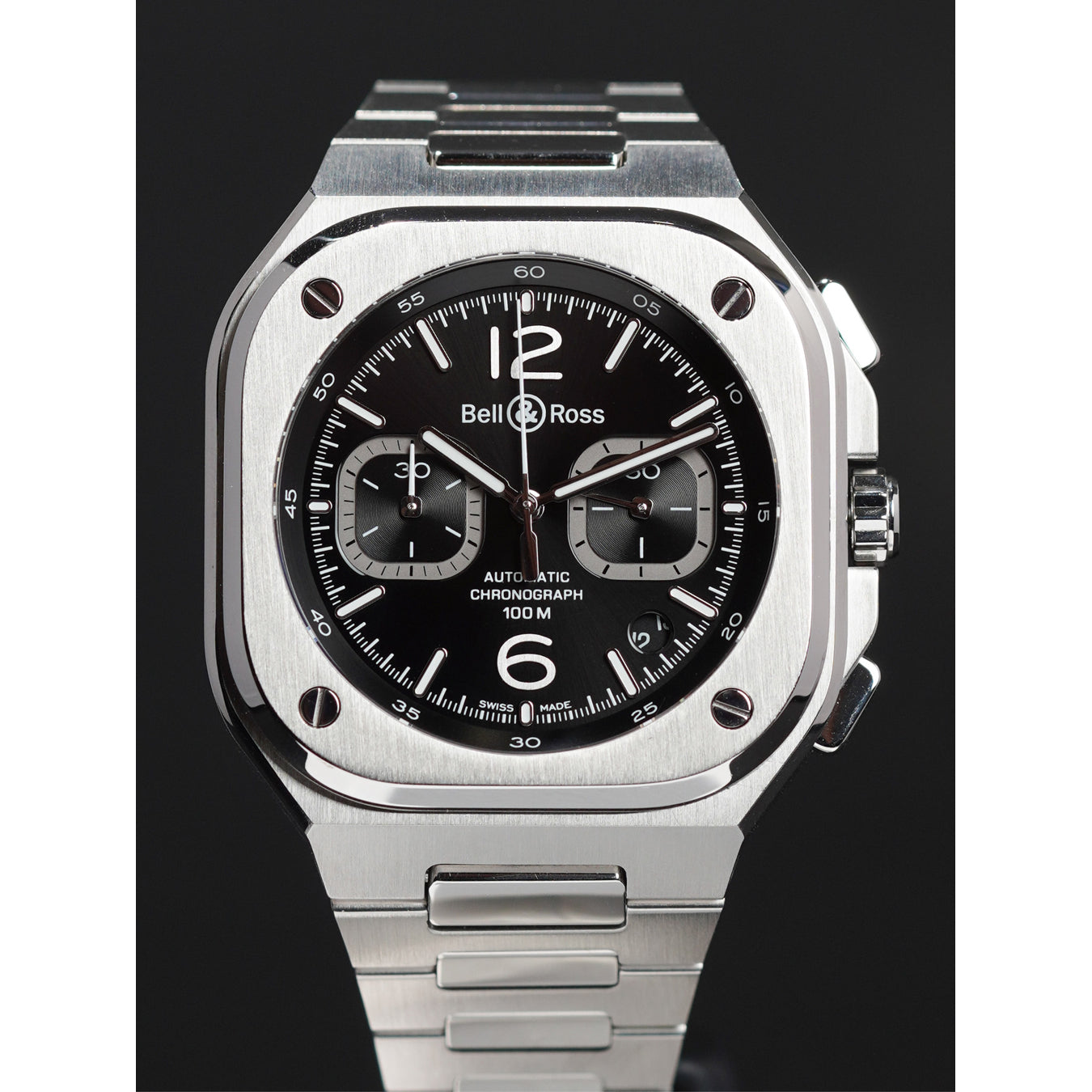 Bell & Ross BR05C-BLC-ST/SST Chrono Black Steel