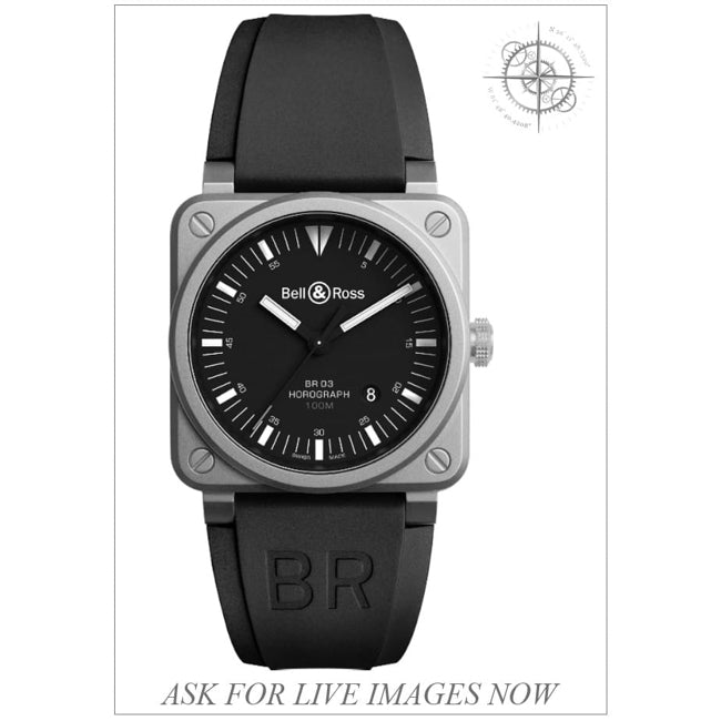 Bell & Ross BR0392-HOR-BLC/SRB