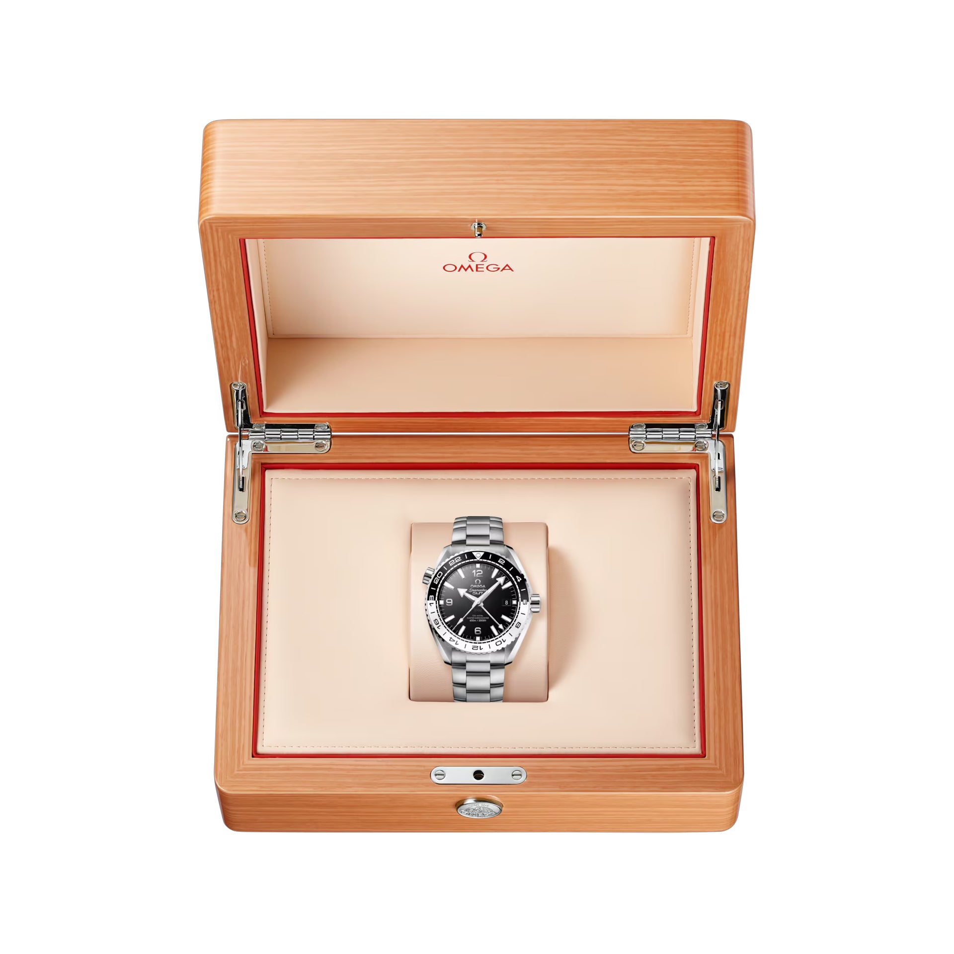 Omega Planet Ocean 600M Omega Co-Axial Master Chronometer GMT 43.5mm on Bracelet 215.30.44.22.01.001 "Oreo"