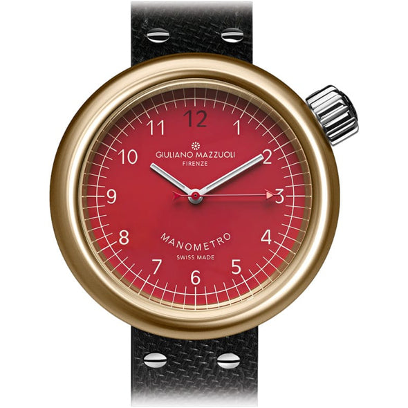 Giuliano Mazzuoli Manometro Red Bronze Compressed