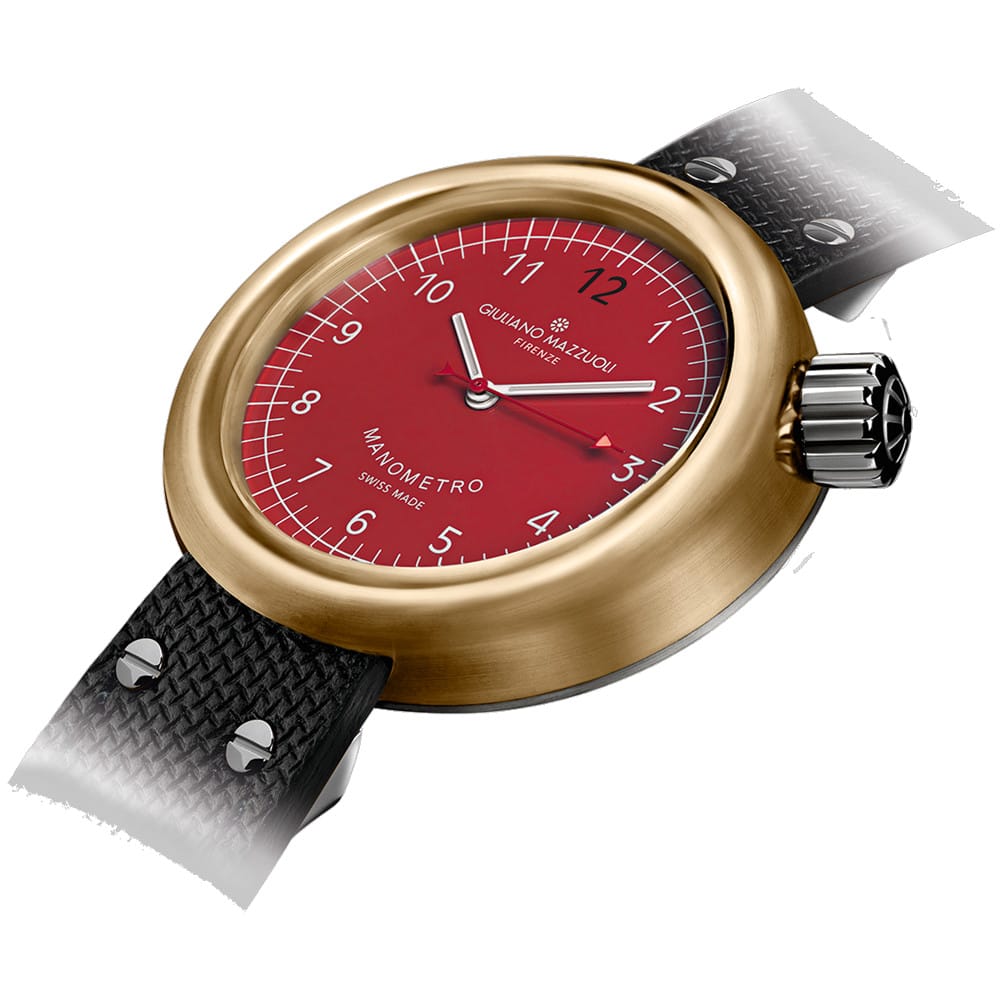 Giuliano Mazzuoli Manometro Red Bronze Compressed