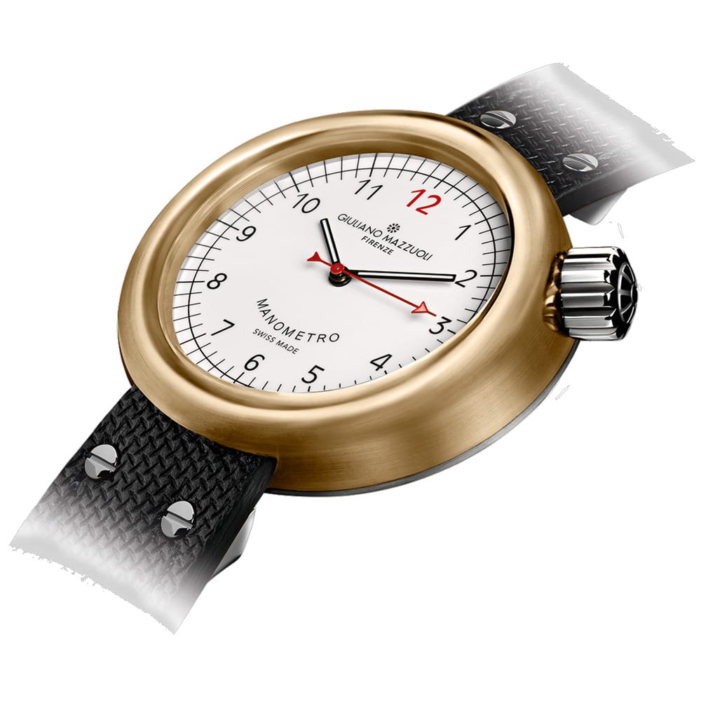 Giuliano Mazzuoli Manometro White Bronze Compressed