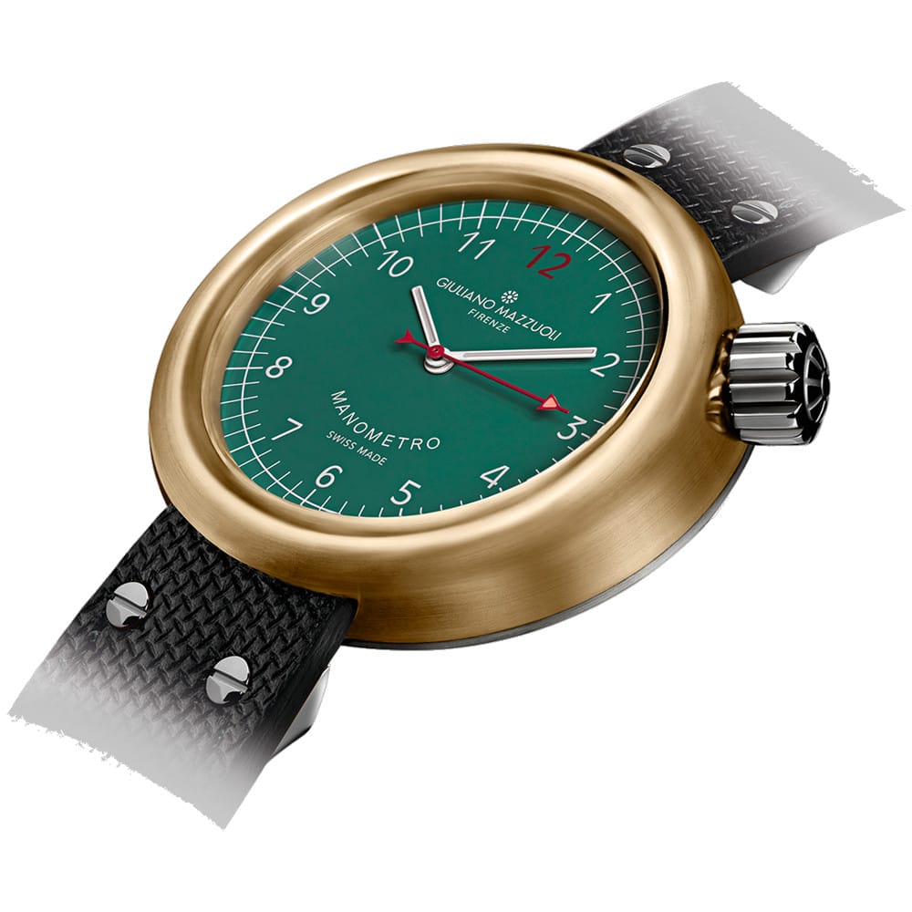 Giuliano Mazzuoli Manometro Green Bronze Compressed