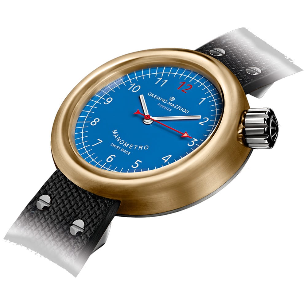Giuliano Mazzuoli Manometro Blue Bronze Compressed