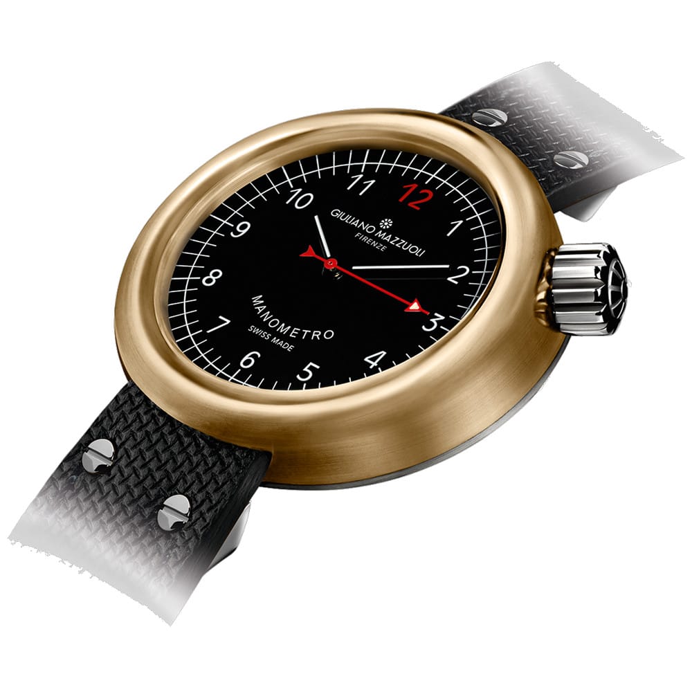 Giuliano Mazzuoli Manometro Black Bronze Compressed