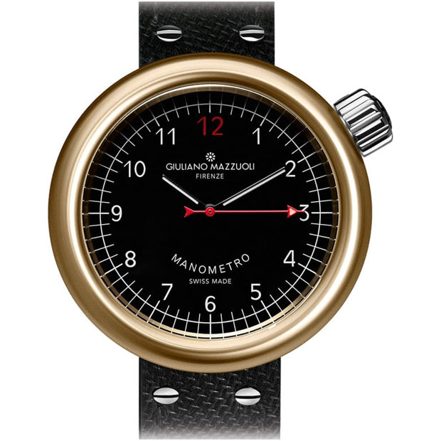 Giuliano Mazzuoli Manometro Black Bronze Compressed