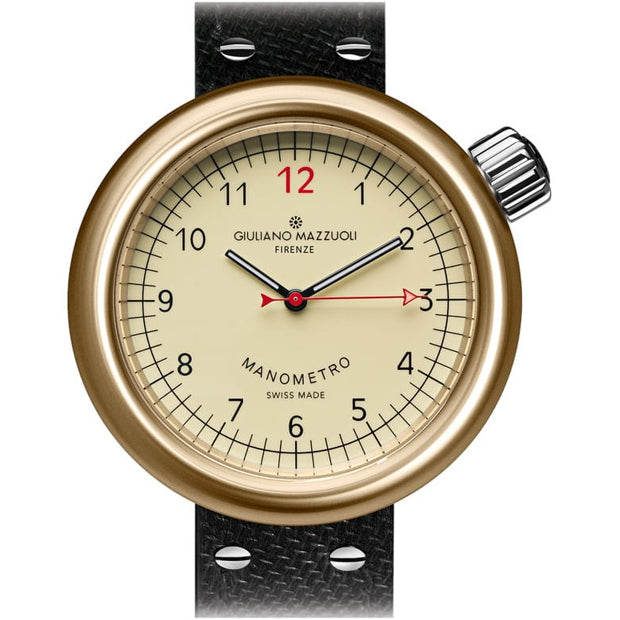 Giuliano Mazzuoli Manometro Ivory Bronze Compressed