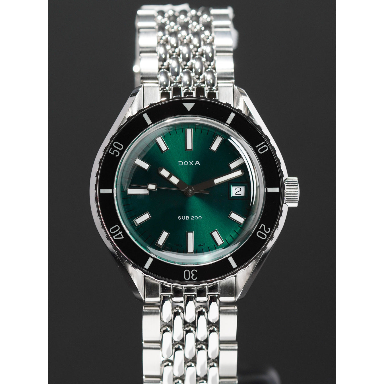 DOXA 799.10.131.10 Sea Emerald SUB 200 On Stainless Steel Bracelet