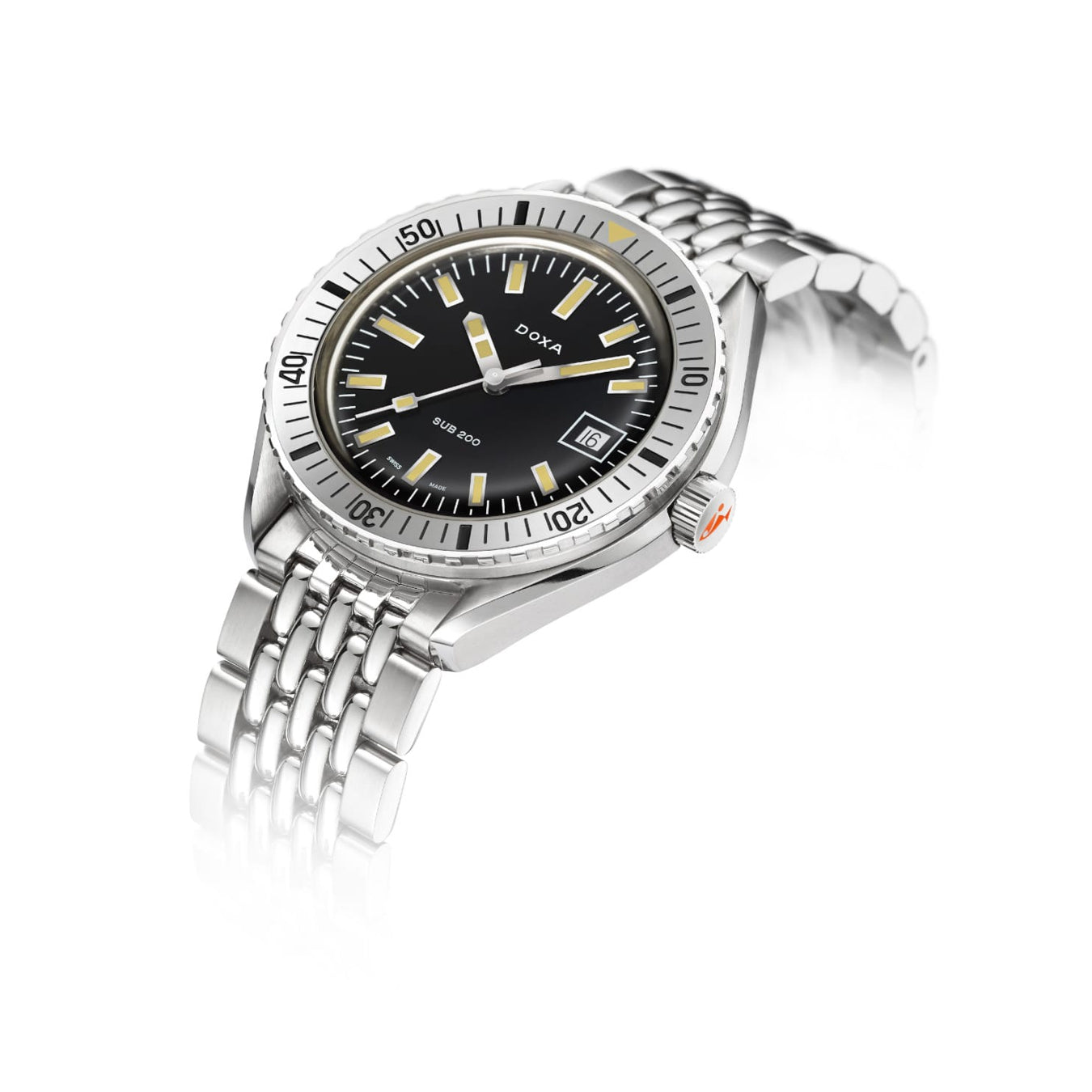 DOXA SUB 200 Sharkhunter 796.10.101.10 on Stainless Steel Bracelet