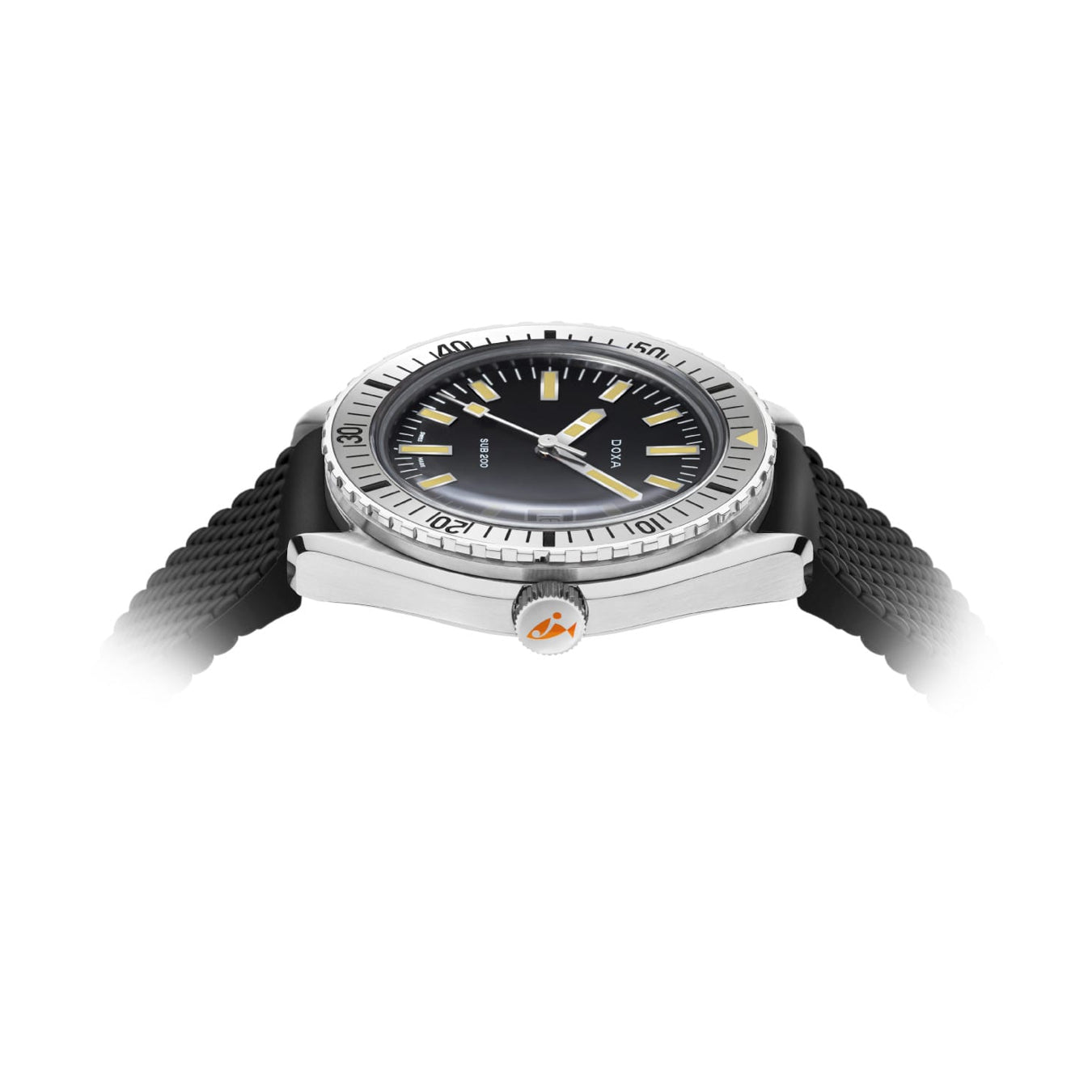 DOXA SUB 200 Sharkhunter 796.10.101.20 on Black Rubber Strap