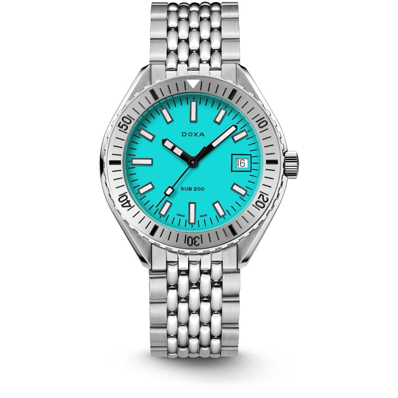 DOXA SUB 200 Aquamarine 796.10.241.10 on Stainless Steel Bracelet