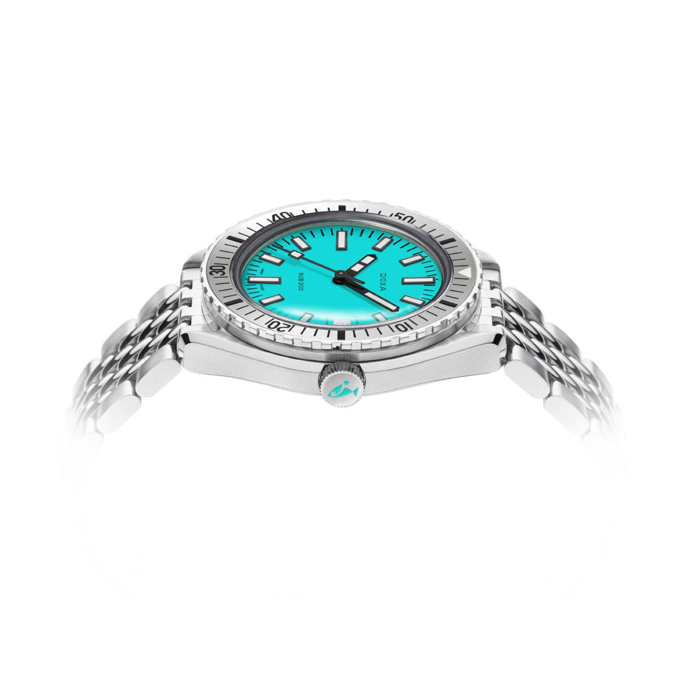 DOXA SUB 200 Aquamarine 796.10.241.10 on Stainless Steel Bracelet