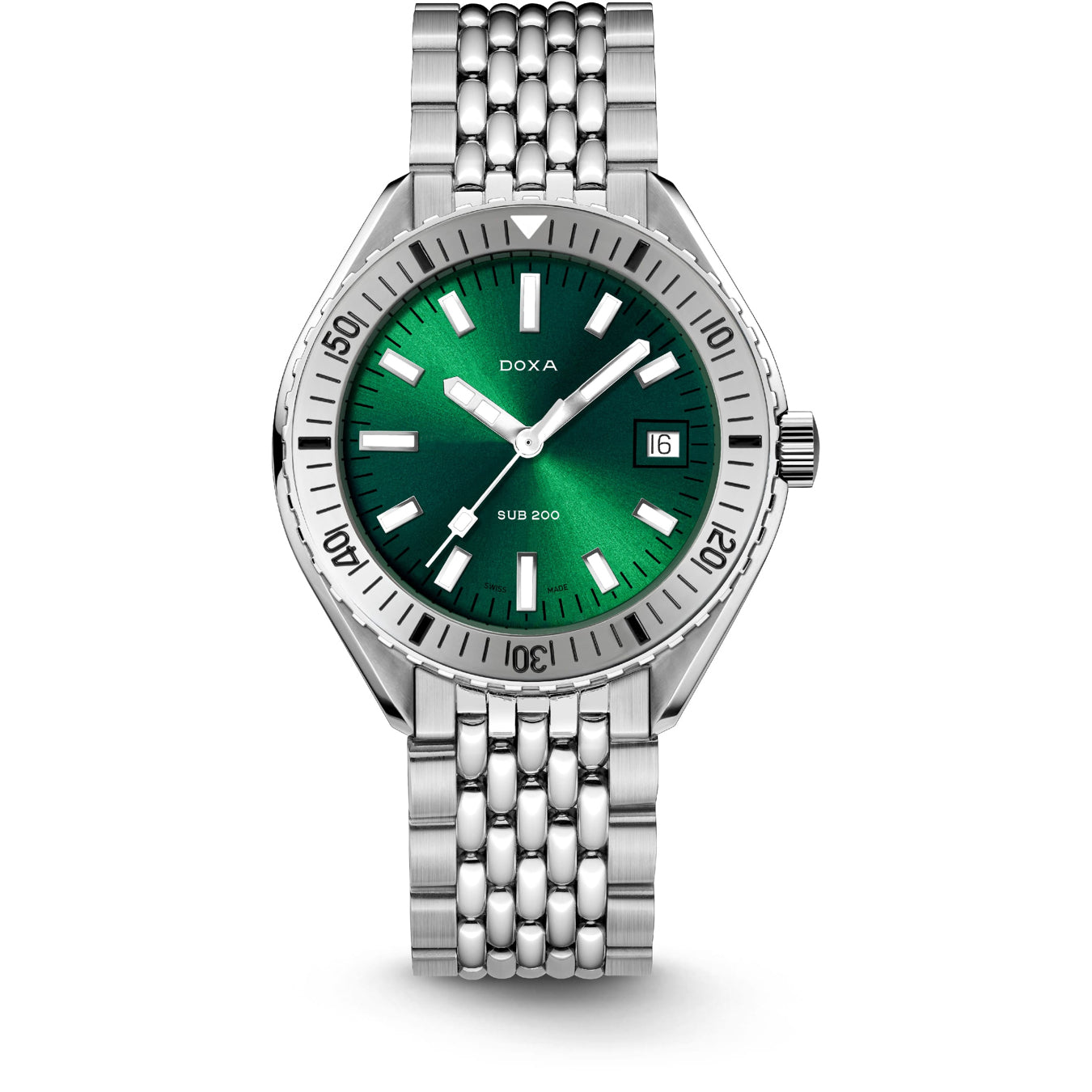 DOXA SUB 200 Sea Emerald 796.10.131.10 on Stainless Steel Bracelet