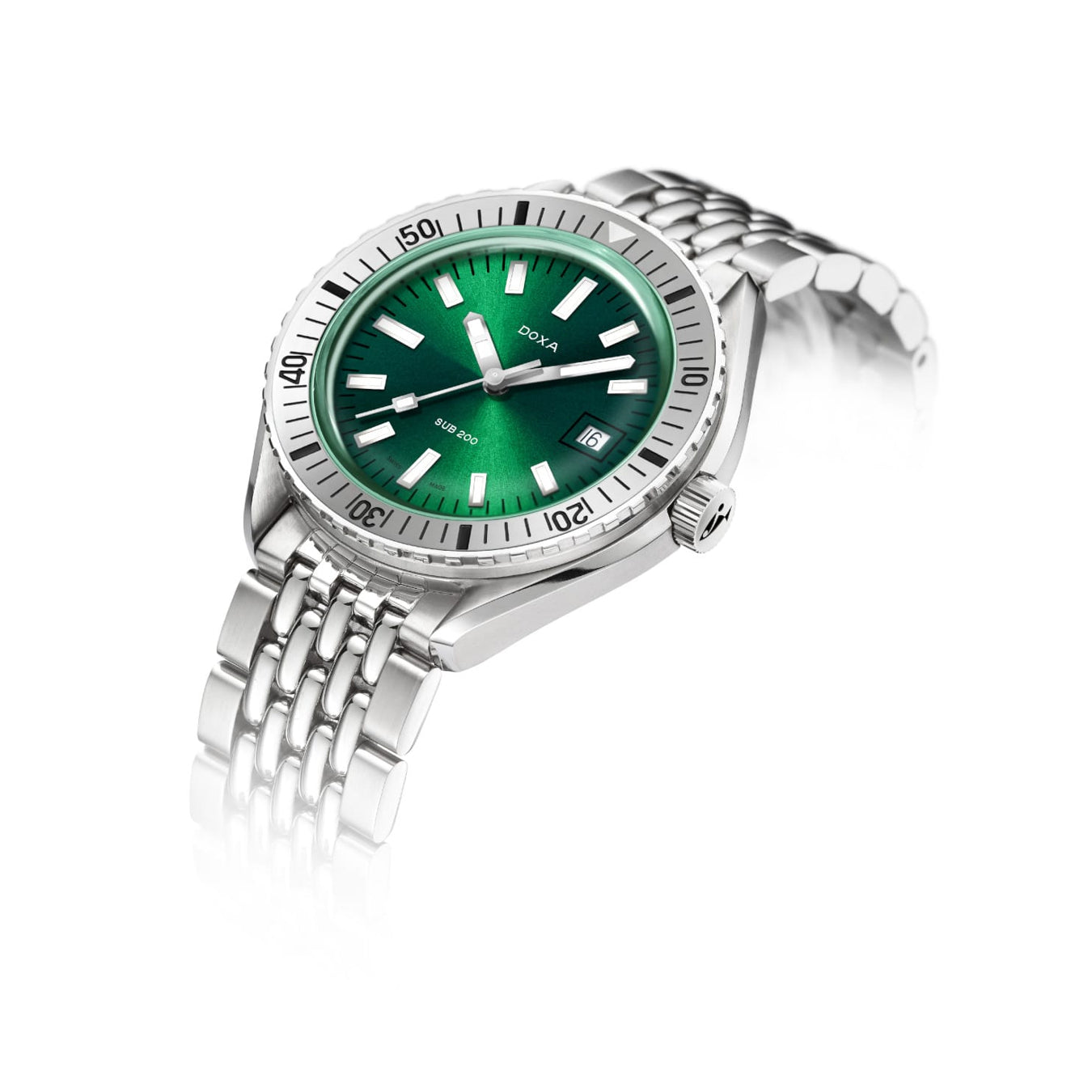 DOXA SUB 200 Sea Emerald 796.10.131.10 on Stainless Steel Bracelet