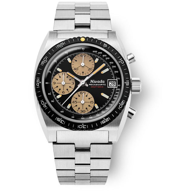 Nivada Grenchen 77001Q45 Chronosport Mecaquartz On Bracelet