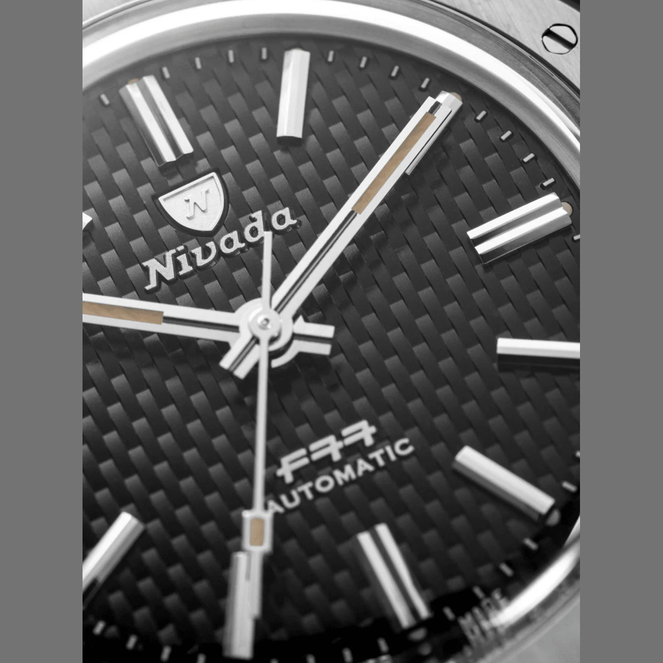 Nivada Grenchen F77 Black Dial
