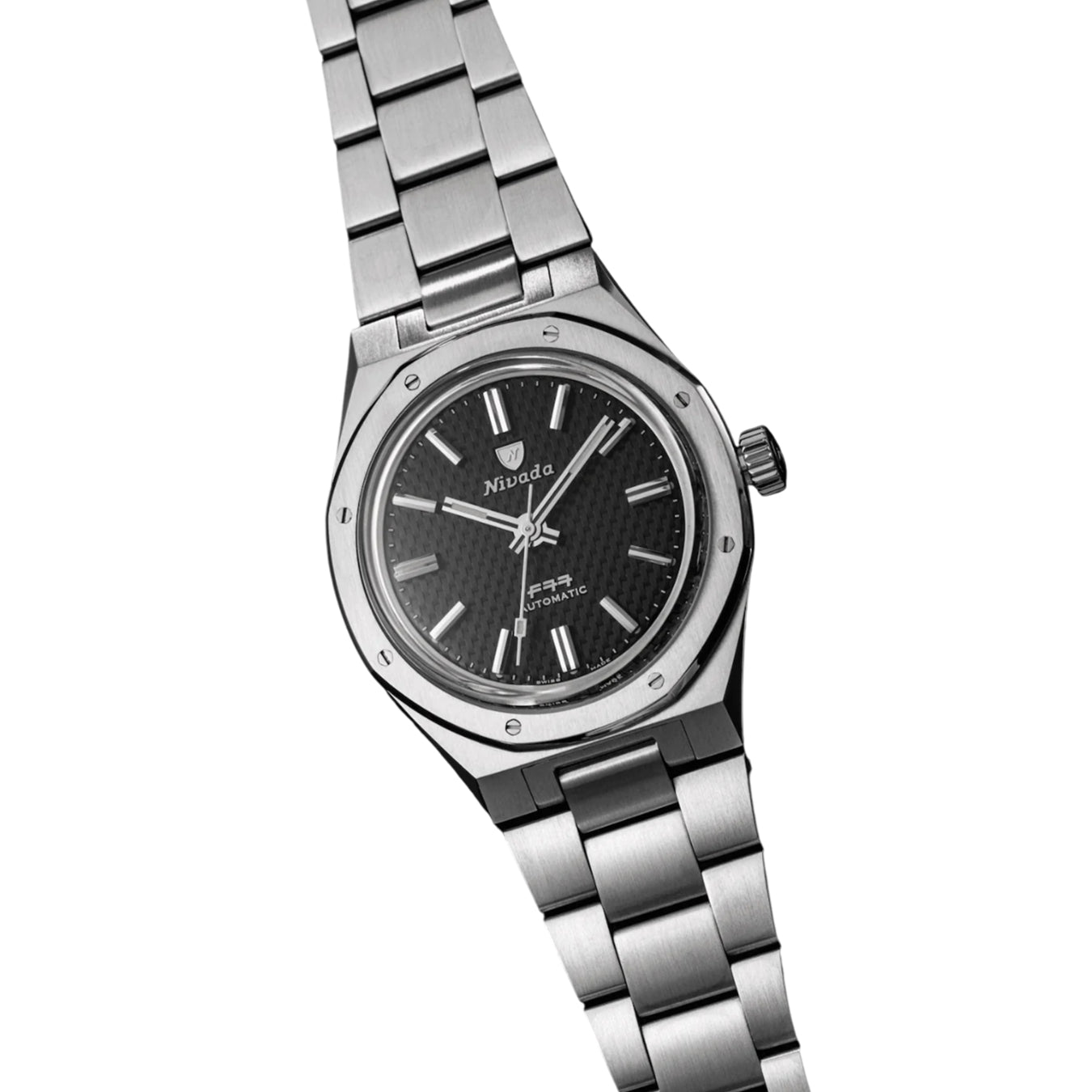 Nivada Grenchen F77 Black Dial