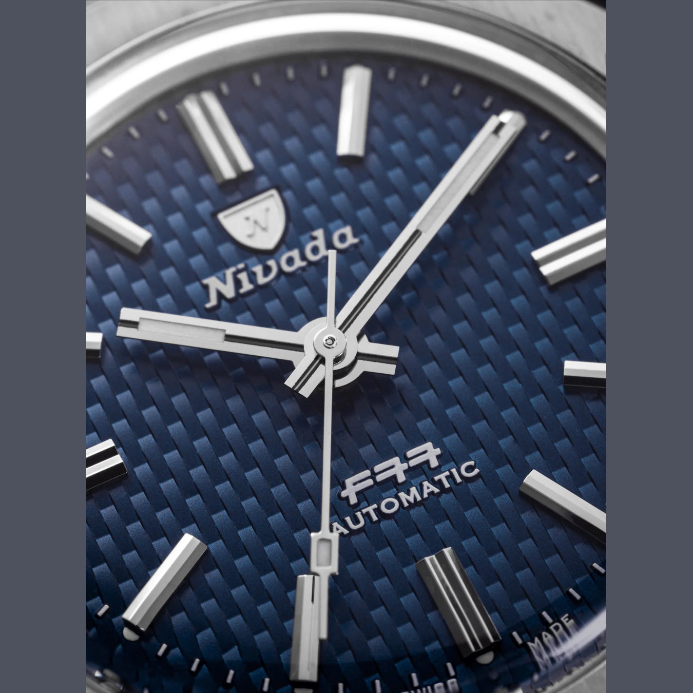 Nivada Grenchen F77 Blue Dial