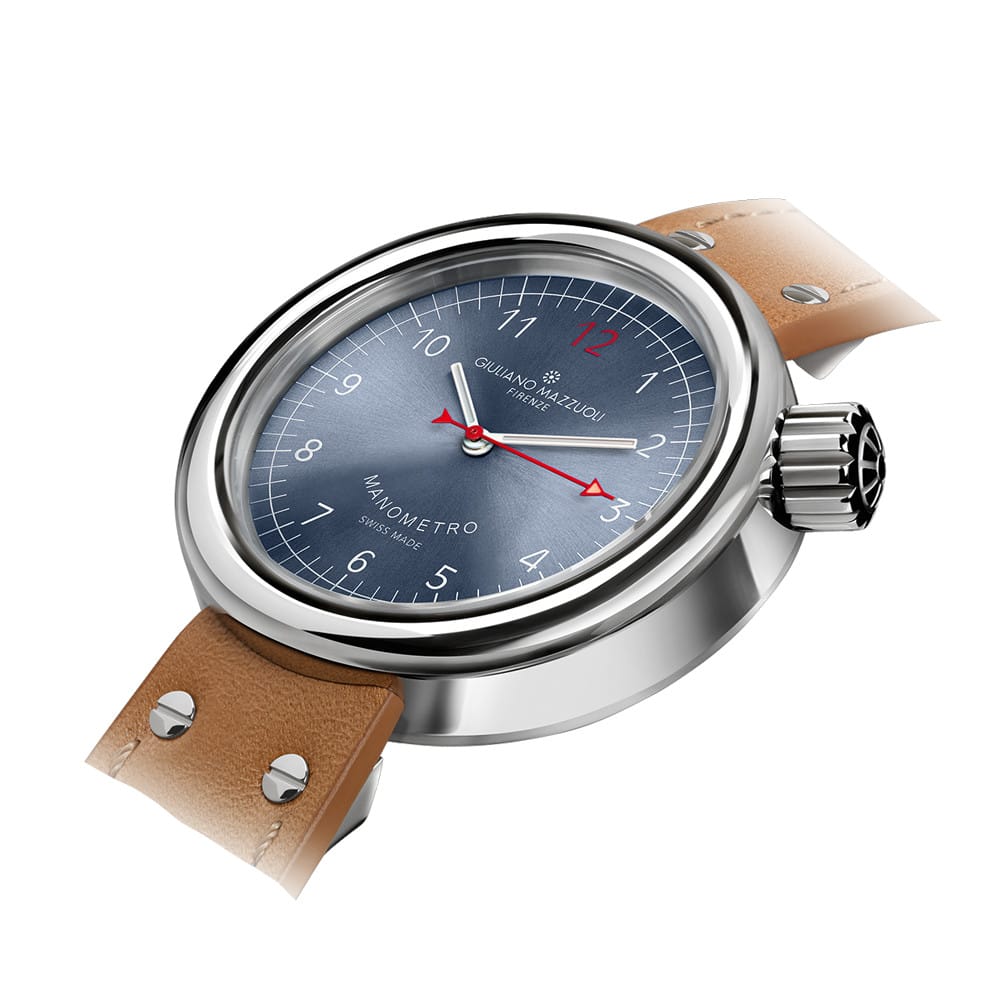 Giuliano Mazzuoli Manometro Blue Mother of Pearl Compressed