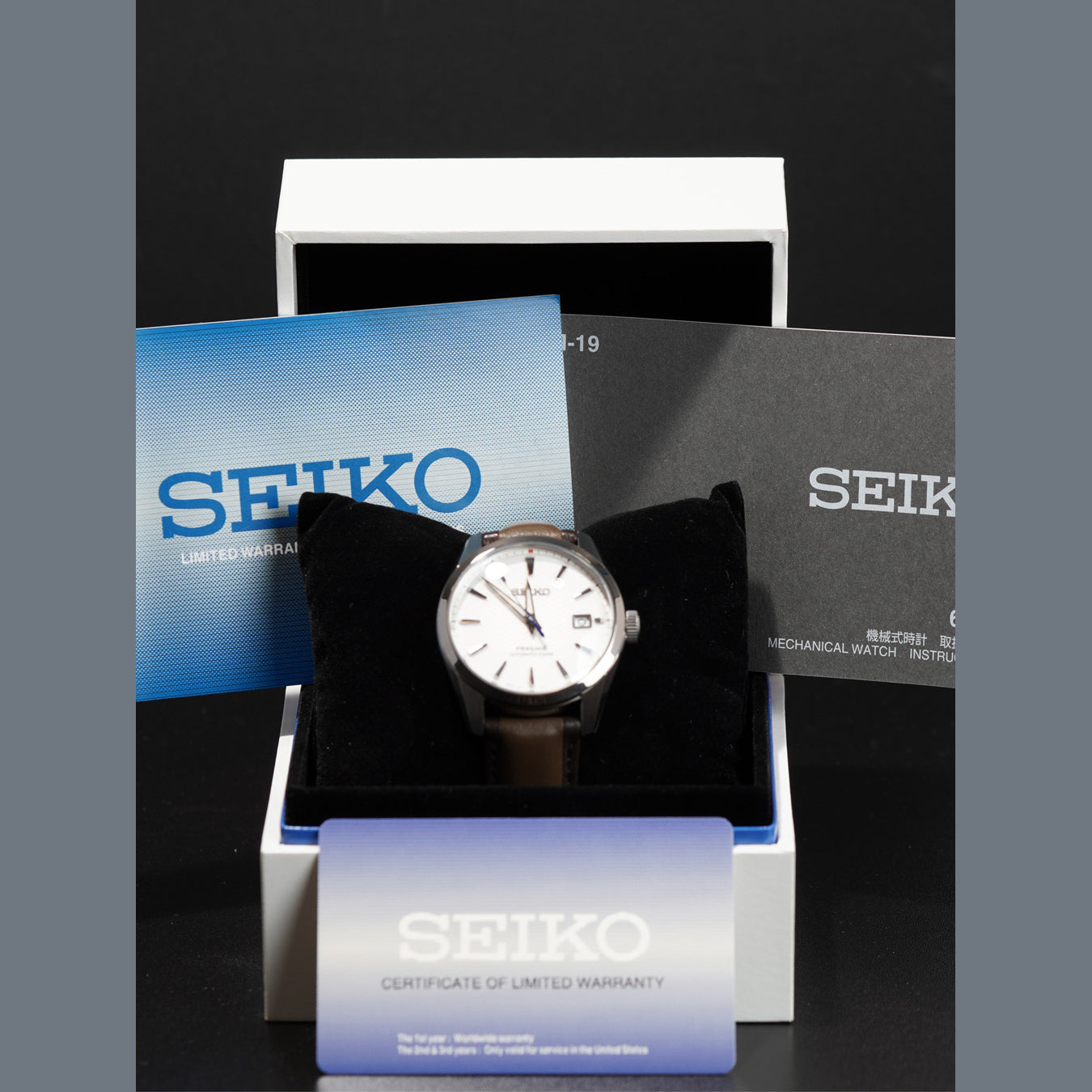 Seiko Presage SPB413 Sharp Edged Series White Dial Limited Edition