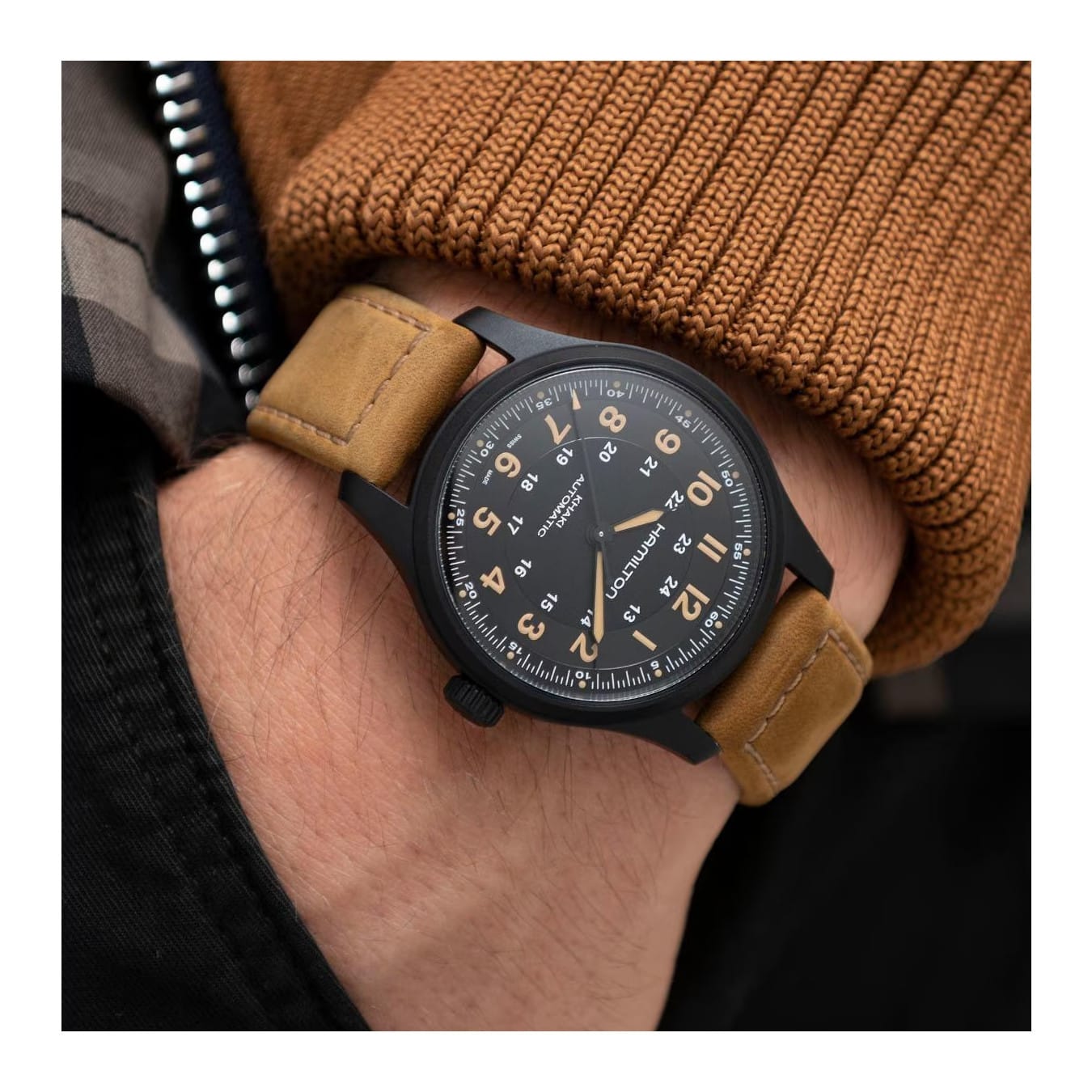 Hamilton H70665533 Khaki Field Titanium Auto 42mm