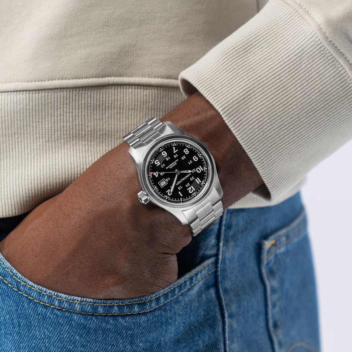Hamilton H70515137 Khaki Field Auto 42mm
