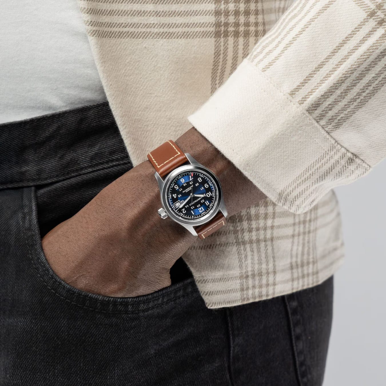 Hamilton H70455540 Khaki Field Auto 38mm
