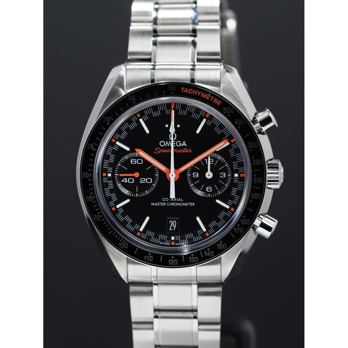 Omega 329.32.44.51.01.001 Speedmaster Racing Master Chronometer on Bracelet