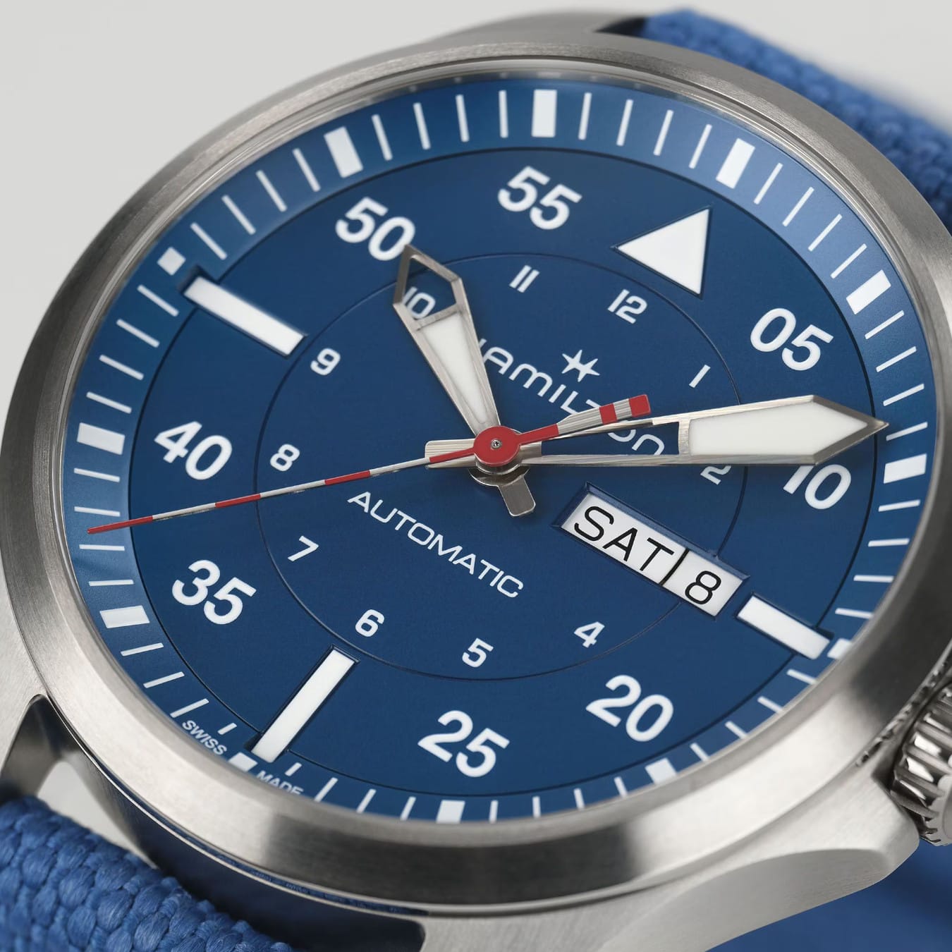 Hamilton H64655941 Khaki Aviation Pilot Day Date Auto - Air-Glaciers Edition 42mm