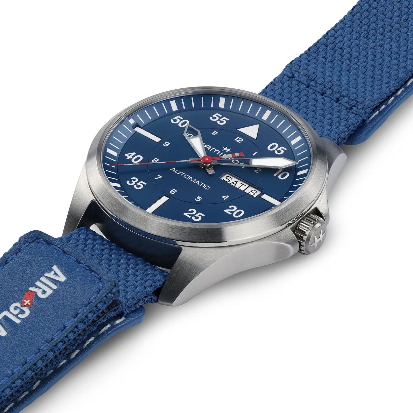 Hamilton H64655941 Khaki Aviation Pilot Day Date Auto - Air-Glaciers Edition 42mm