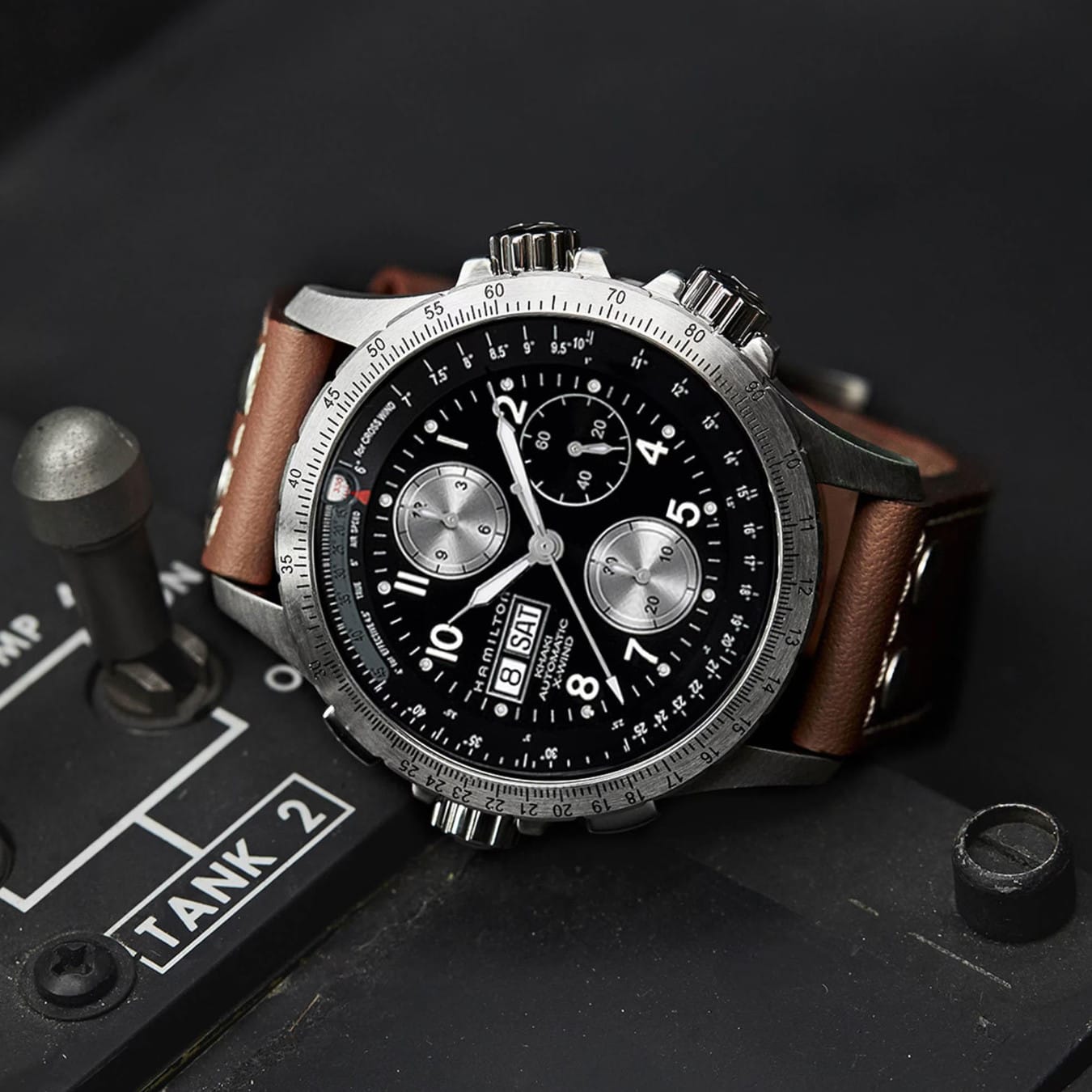 Hamilton H77616533 Khaki Aviation X-Wind Auto Chrono 44mm