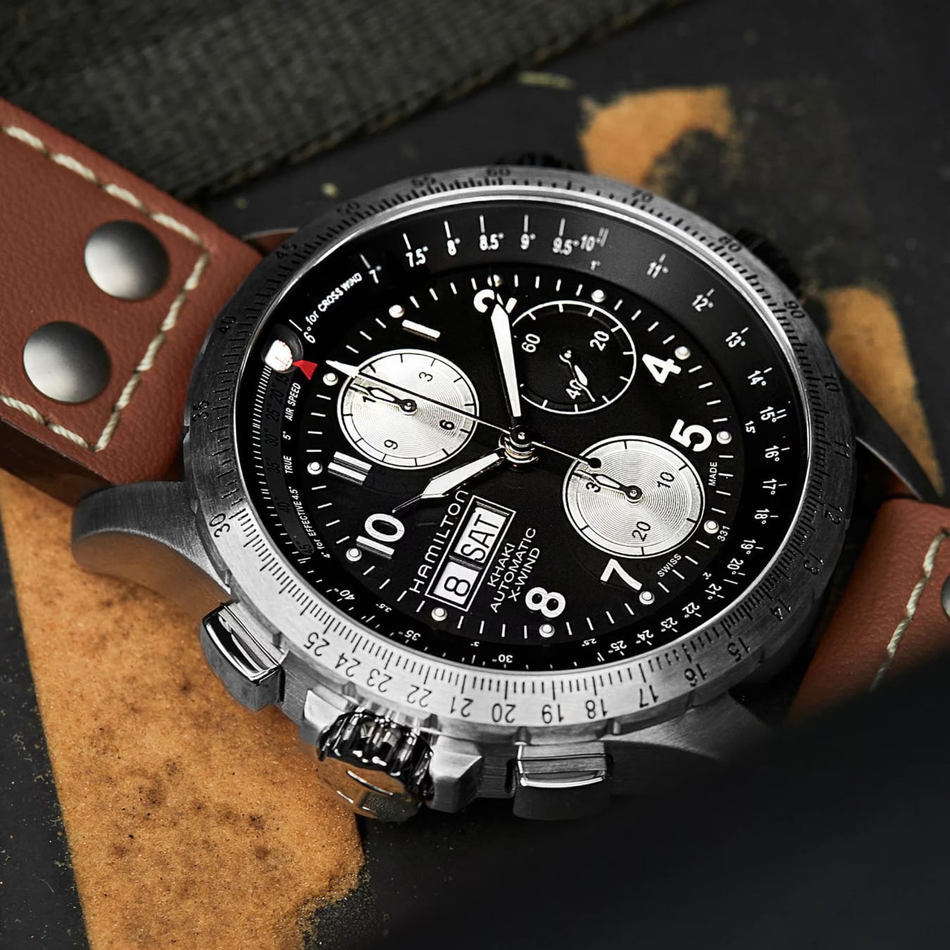 Hamilton H77616533 Khaki Aviation X-Wind Auto Chrono 44mm