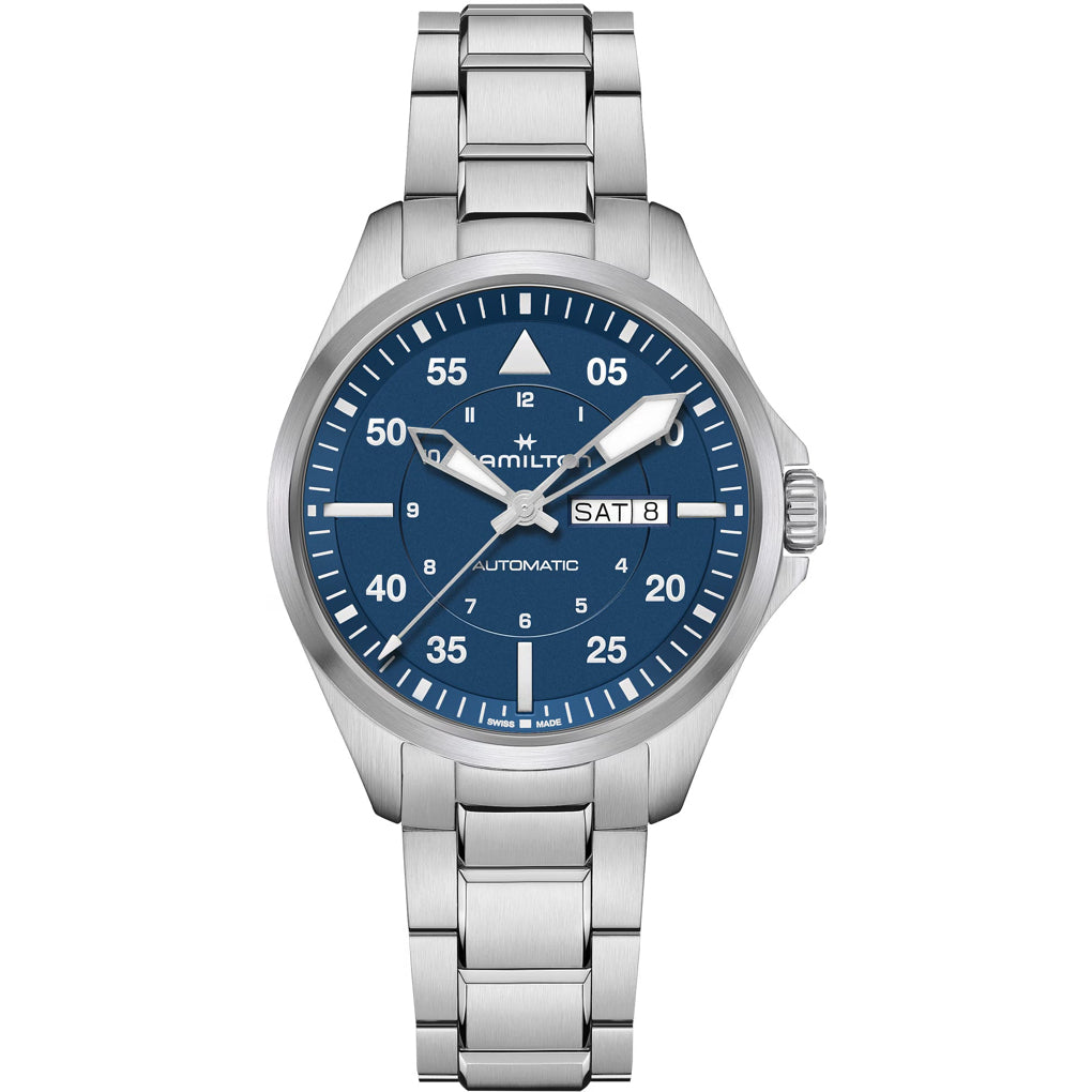 Hamilton H64635140 Khaki Aviation Pilot Day Date Auto 42mm