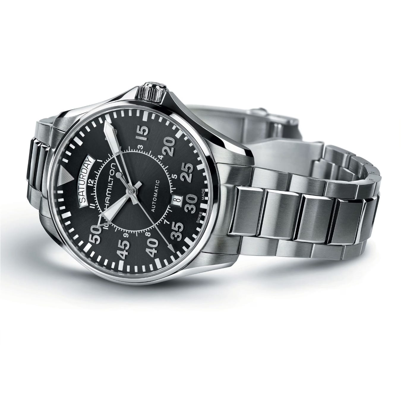 Hamilton H64615135 Khaki Aviation Pilot Day Date Auto 42mm