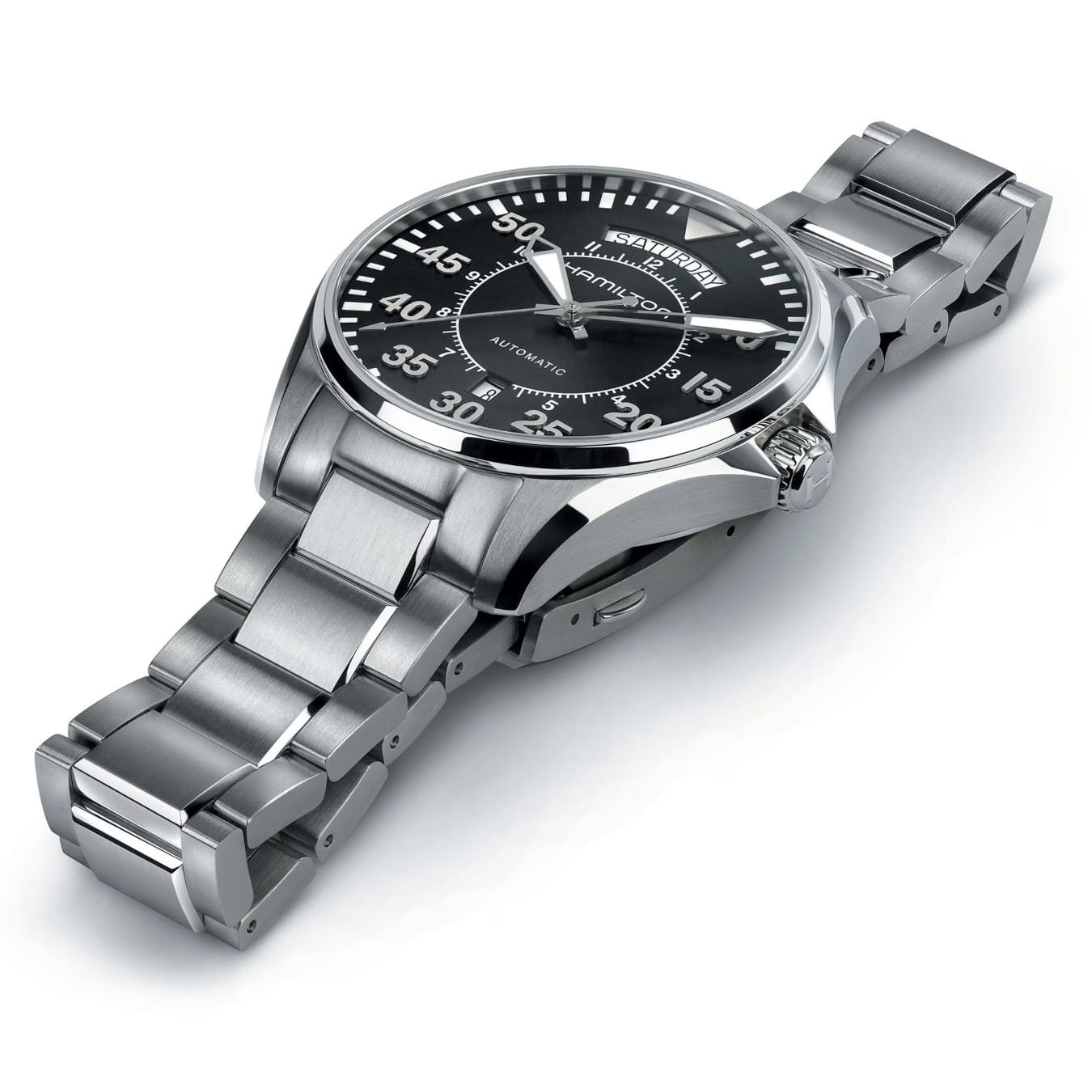 Hamilton H64615135 Khaki Aviation Pilot Day Date Auto 42mm