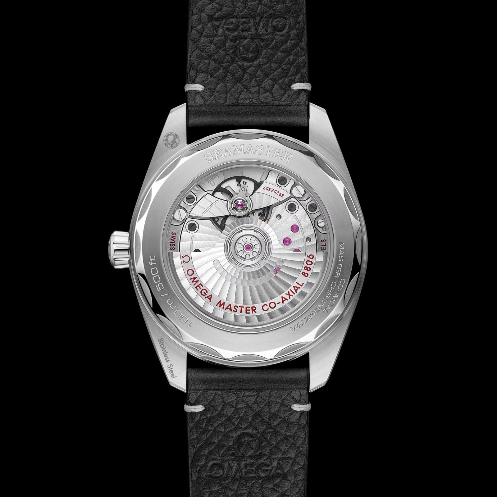 Omega 235.12.38.20.06.001 Railmaster on Leather Strap