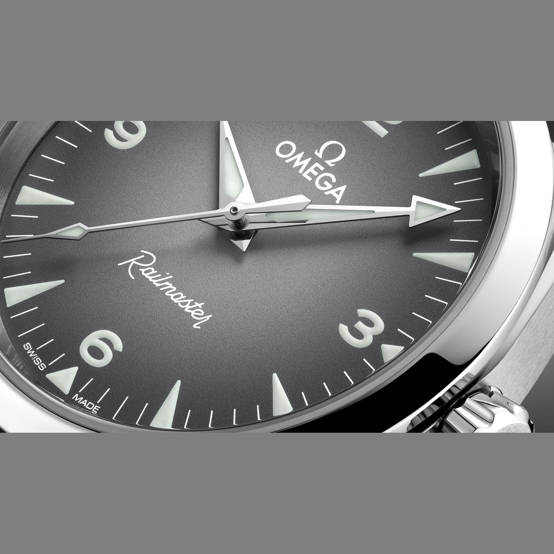 Omega 235.12.38.20.06.001 Railmaster on Leather Strap