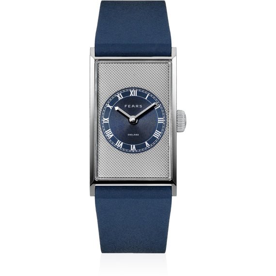 Fears BS422.600.116 Arnos Pewter Blue on Barenia Leather Strap