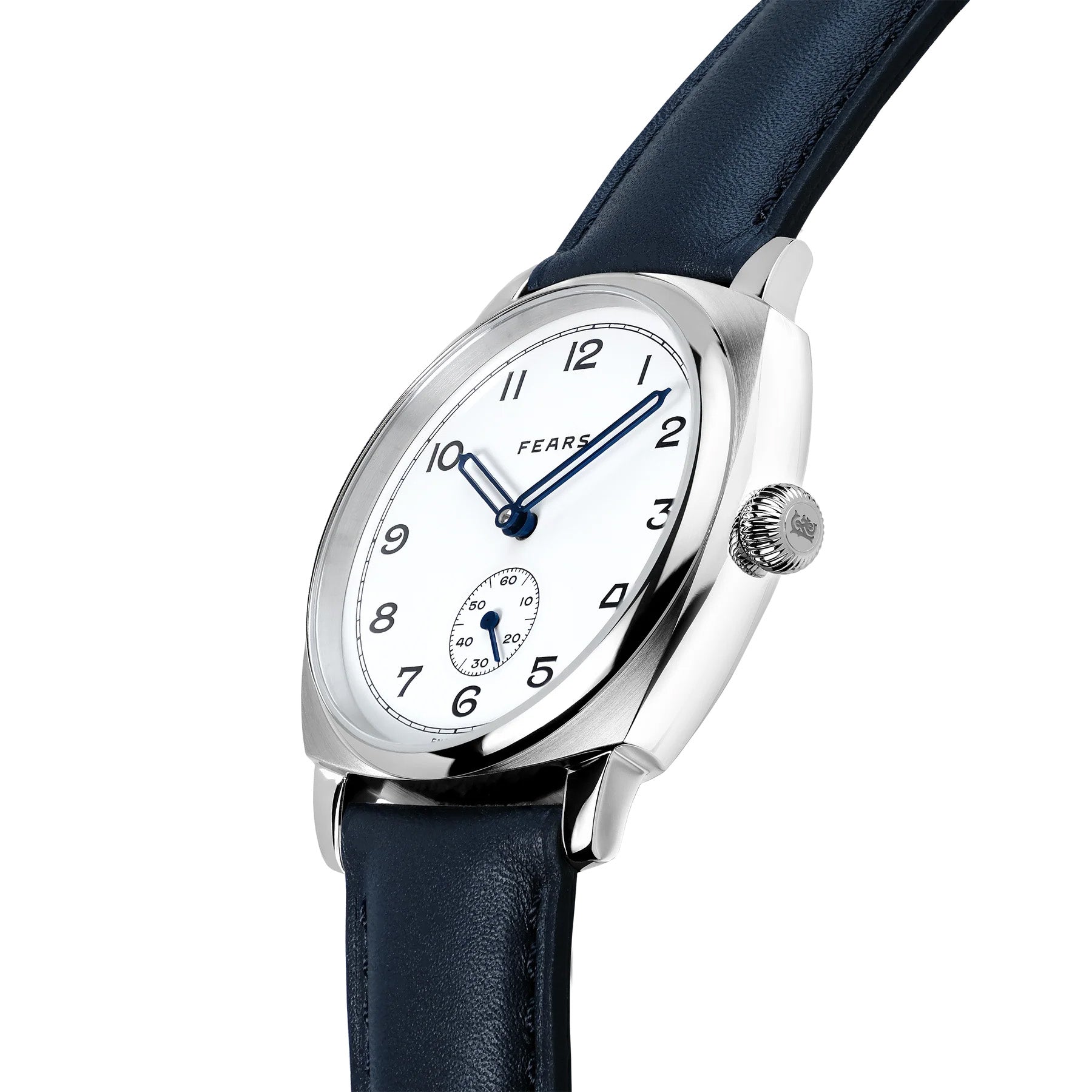Fears BS23800B.047.042 Brunswick 38 Polar White II on Barenia Leather Strap