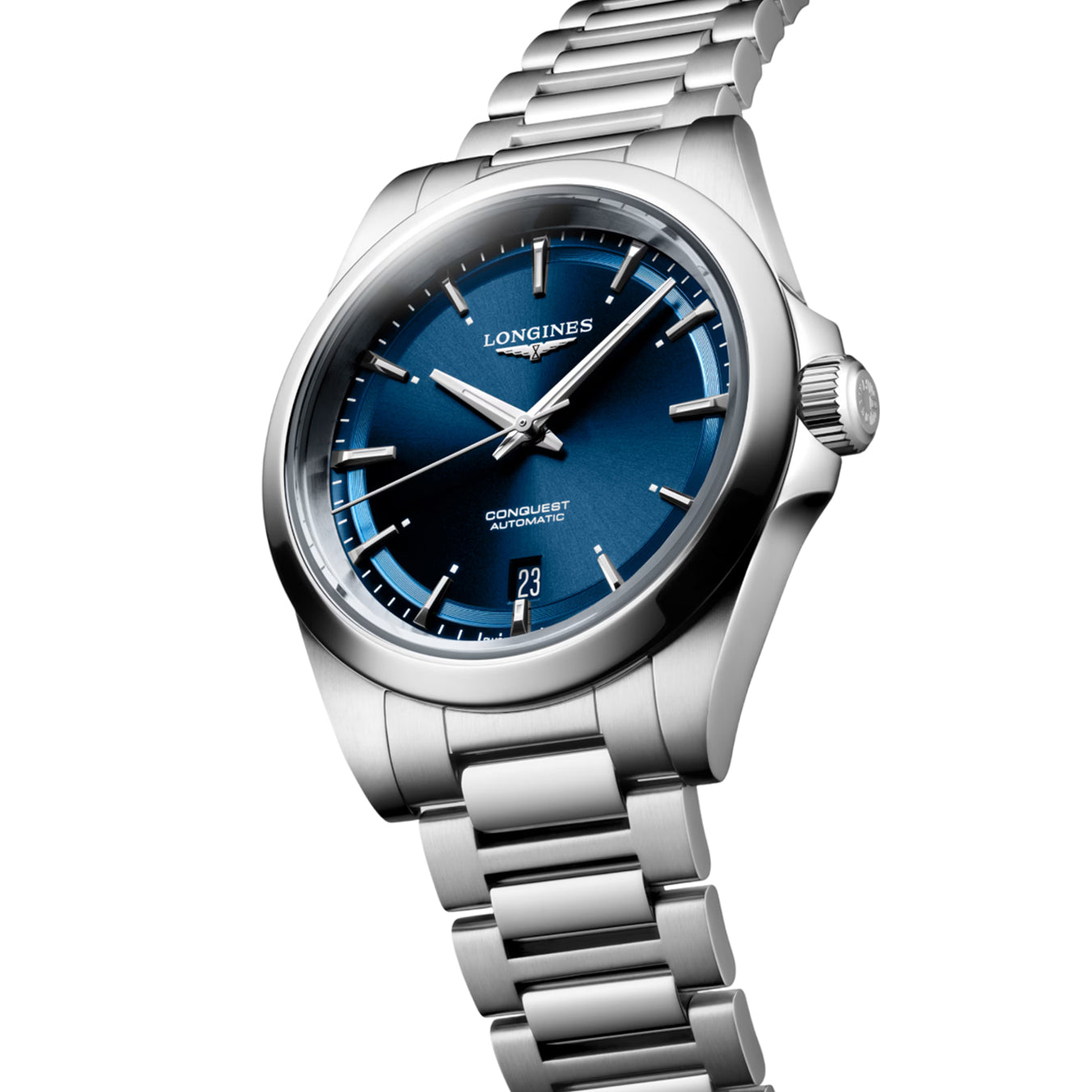 Longines L3.720.4.92.6 Conquest Sunray Blue on Bracelet