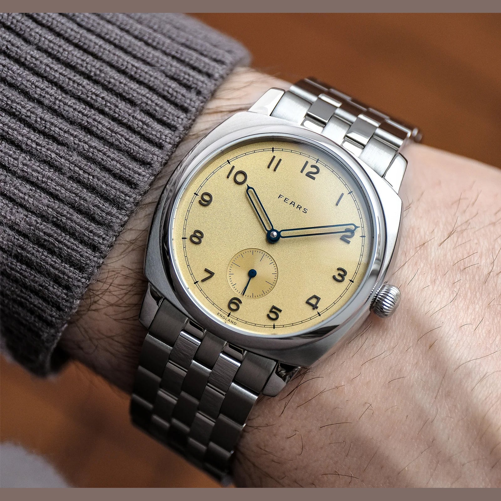 Fears BS23800B.013.124 Brunswick 38 Champagne on Stainless Steel Bracelet