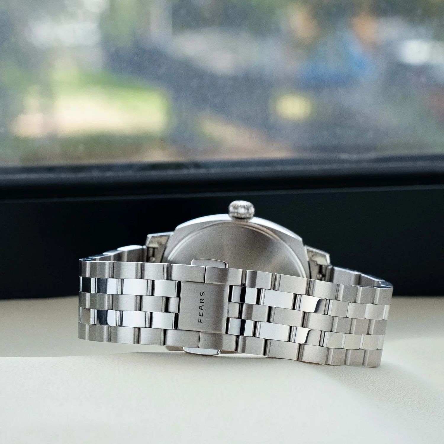 Fears BS24000A.020.125 Brunswick 40 Copper Salmon on Stainless Steel Bracelet
