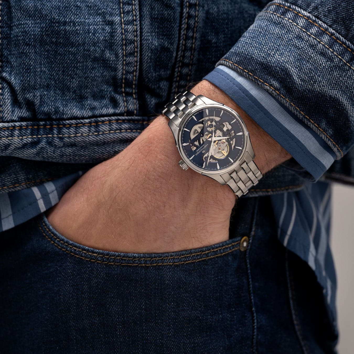 Hamilton H42535141 Jazzmaster Skeleton Auto 40mm