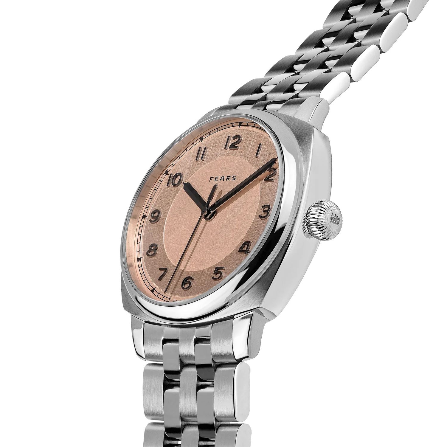 Fears BS24000A.020.125 Brunswick 40 Copper Salmon on Stainless Steel Bracelet