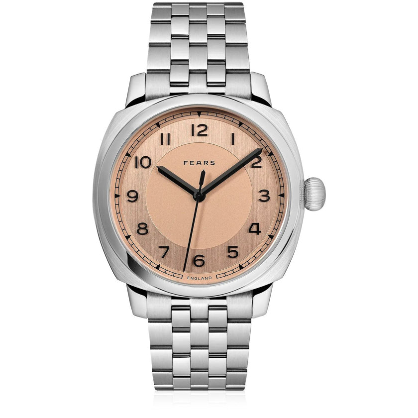 Fears BS24000A.020.125 Brunswick 40 Copper Salmon on Stainless Steel Bracelet